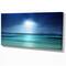 Designart - Blue sky on the beach of la Digue island Seychelles - Sea & Shore Photographic on wrapped Canvas